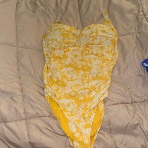Yellow Bathing Suit, with built in cups.